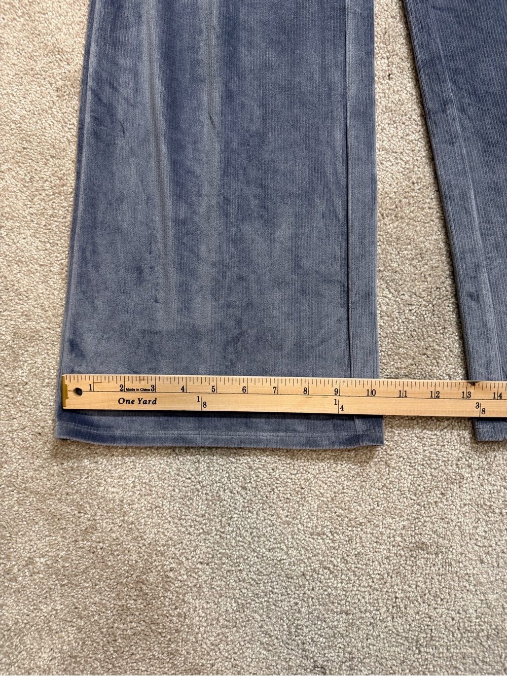 Comfort Wide-Leg Velvet Pants - Blue/Grey - Vuori - Picture 5 of 12